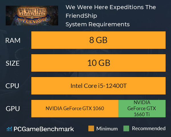 We Were Here Expeditions: The FriendShip System Requirements PC Graph - Can I Run We Were Here Expeditions: The FriendShip