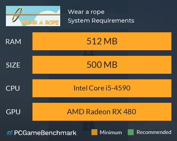 Wear a rope System Requirements PC Graph - Can I Run Wear a rope Wear a rope System Requirements PC Graph - Can I Run Wear a rope