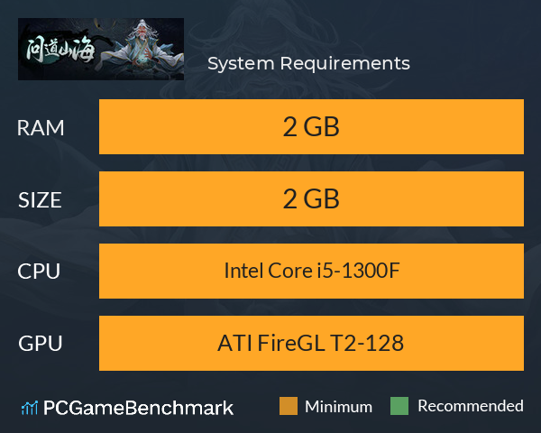 问道山海 System Requirements PC Graph - Can I Run 问道山海 问道山海 System Requirements PC Graph - Can I Run 问道山海