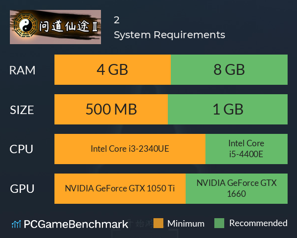 问道仙途2 System Requirements PC Graph - Can I Run 问道仙途2