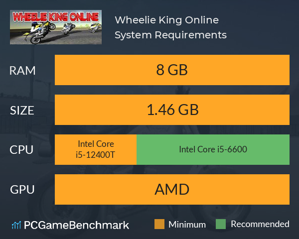 Wheelie King Online System Requirements PC Graph - Can I Run Wheelie King Online Wheelie King Online System Requirements PC Graph - Can I Run Wheelie King Online