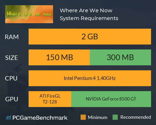 Where Are We Now System Requirements PC Graph - Can I Run Where Are We Now Where Are We Now System Requirements PC Graph - Can I Run Where Are We Now