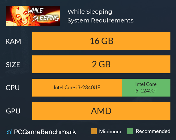 While Sleeping System Requirements PC Graph - Can I Run While Sleeping While Sleeping System Requirements PC Graph - Can I Run While Sleeping