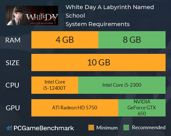 White Day: A Labyrinth Named School System Requirements PC Graph - Can I Run White Day: A Labyrinth Named School White Day: A Labyrinth Named School System Requirements PC Graph - Can I Run White Day: A Labyrinth Named School