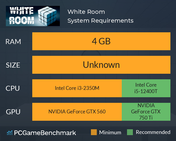 White Room System Requirements PC Graph - Can I Run White Room White Room System Requirements PC Graph - Can I Run White Room