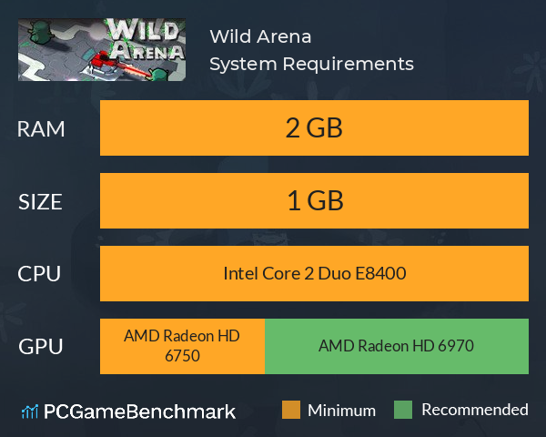 Wild Arena System Requirements PC Graph - Can I Run Wild Arena Wild Arena System Requirements PC Graph - Can I Run Wild Arena