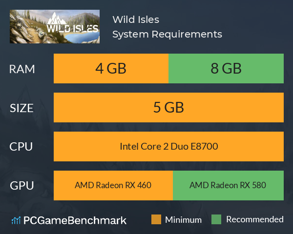 Wild Isles System Requirements PC Graph - Can I Run Wild Isles Wild Isles System Requirements PC Graph - Can I Run Wild Isles