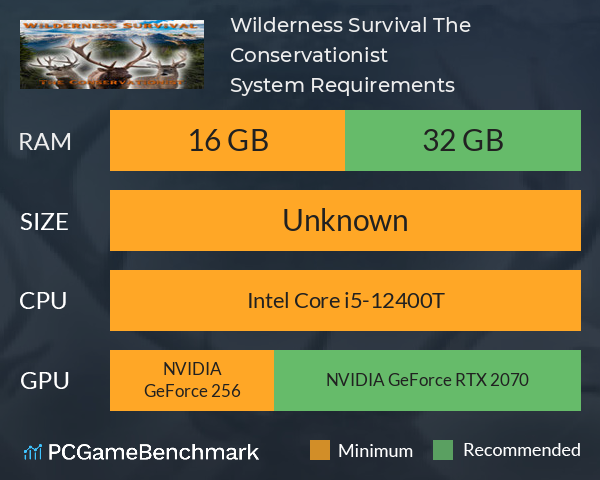 Wilderness Survival: The Conservationist System Requirements PC Graph - Can I Run Wilderness Survival: The Conservationist Wilderness Survival: The Conservationist System Requirements PC Graph - Can I Run Wilderness Survival: The Conservationist