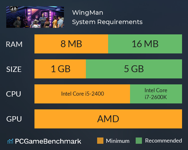 WingMan System Requirements PC Graph - Can I Run WingMan WingMan System Requirements PC Graph - Can I Run WingMan