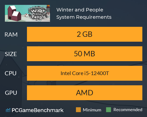 Winter and People System Requirements PC Graph - Can I Run Winter and People Winter and People System Requirements PC Graph - Can I Run Winter and People