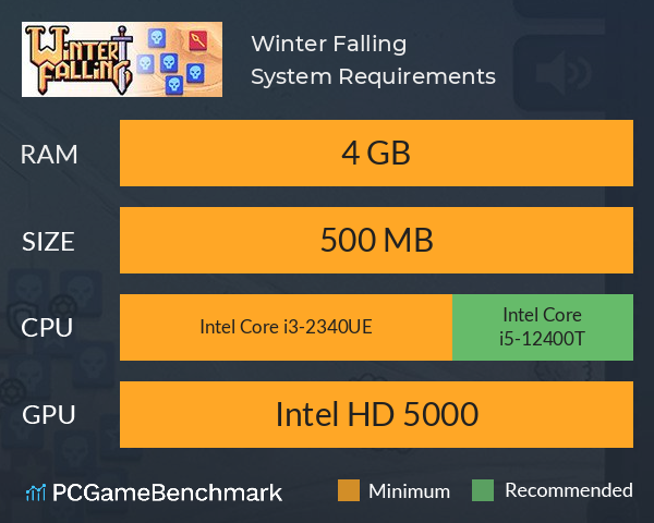 Winter Falling System Requirements PC Graph - Can I Run Winter Falling Winter Falling System Requirements PC Graph - Can I Run Winter Falling