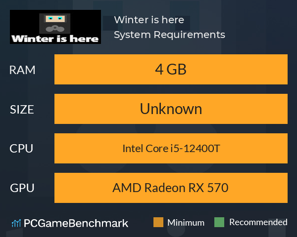 Winter is here System Requirements PC Graph - Can I Run Winter is here Winter is here System Requirements PC Graph - Can I Run Winter is here
