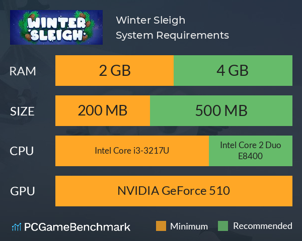 Winter Sleigh System Requirements PC Graph - Can I Run Winter Sleigh Winter Sleigh System Requirements PC Graph - Can I Run Winter Sleigh