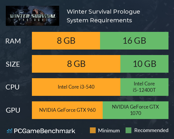 Winter Survival: Prologue System Requirements PC Graph - Can I Run Winter Survival: Prologue Winter Survival: Prologue System Requirements PC Graph - Can I Run Winter Survival: Prologue