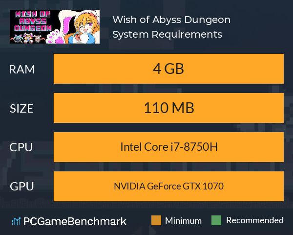 Wish of Abyss Dungeon System Requirements PC Graph - Can I Run Wish of Abyss Dungeon Wish of Abyss Dungeon System Requirements PC Graph - Can I Run Wish of Abyss Dungeon