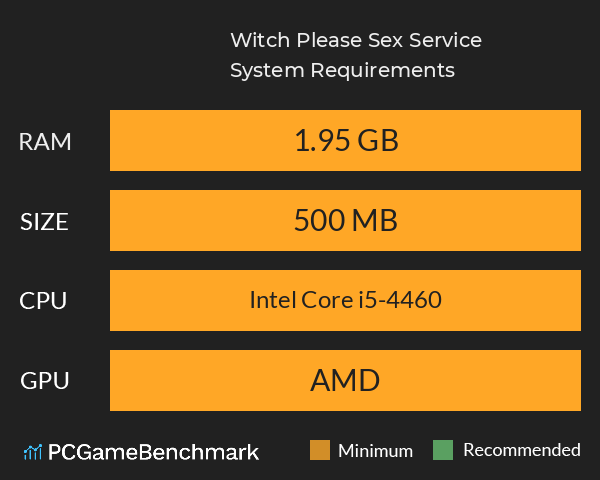Witch Please: Sex Service System Requirements PC Graph - Can I Run Witch Please: Sex Service Witch Please: Sex Service System Requirements PC Graph - Can I Run Witch Please: Sex Service