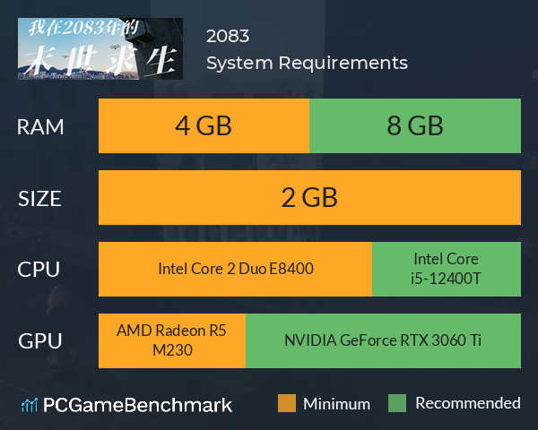 我在2083年的末世求生 System Requirements PC Graph - Can I Run 我在2083年的末世求生 我在2083年的末世求生 System Requirements PC Graph - Can I Run 我在2083年的末世求生