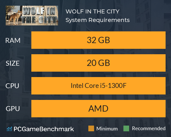 WOLF IN THE CITY System Requirements PC Graph - Can I Run WOLF IN THE CITY WOLF IN THE CITY System Requirements PC Graph - Can I Run WOLF IN THE CITY