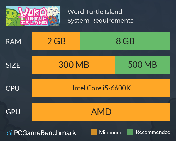 Word Turtle Island System Requirements PC Graph - Can I Run Word Turtle Island Word Turtle Island System Requirements PC Graph - Can I Run Word Turtle Island