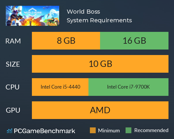 World Boss System Requirements PC Graph - Can I Run World Boss World Boss System Requirements PC Graph - Can I Run World Boss