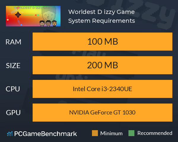 Worldest D izzy Game System Requirements PC Graph - Can I Run Worldest D izzy Game