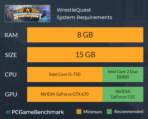WrestleQuest System Requirements PC Graph - Can I Run WrestleQuest