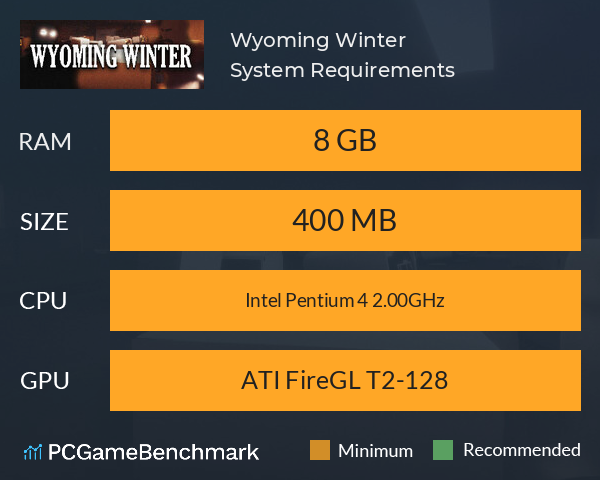 Wyoming Winter System Requirements PC Graph - Can I Run Wyoming Winter