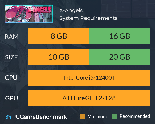 X-Angels System Requirements PC Graph - Can I Run X-Angels