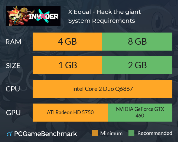 X Equal - Hack the giant System Requirements PC Graph - Can I Run X Equal - Hack the giant X Equal - Hack the giant System Requirements PC Graph - Can I Run X Equal - Hack the giant