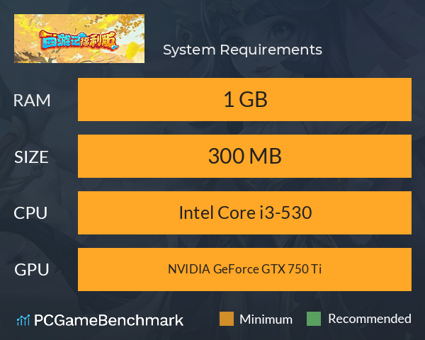 西游记口袋版 System Requirements PC Graph - Can I Run 西游记口袋版 西游记口袋版 System Requirements PC Graph - Can I Run 西游记口袋版