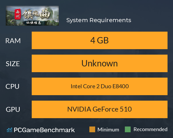 西州镇魂曲 System Requirements PC Graph - Can I Run 西州镇魂曲