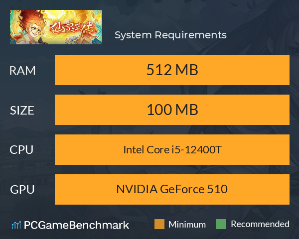 仙灵正传 System Requirements PC Graph - Can I Run 仙灵正传 仙灵正传 System Requirements PC Graph - Can I Run 仙灵正传