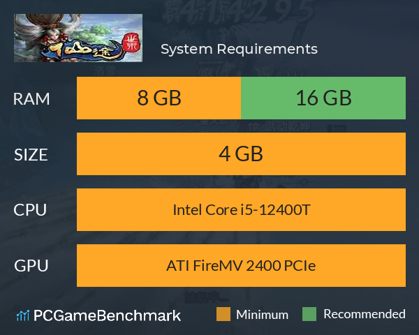 仙途世界 System Requirements PC Graph - Can I Run 仙途世界 仙途世界 System Requirements PC Graph - Can I Run 仙途世界
