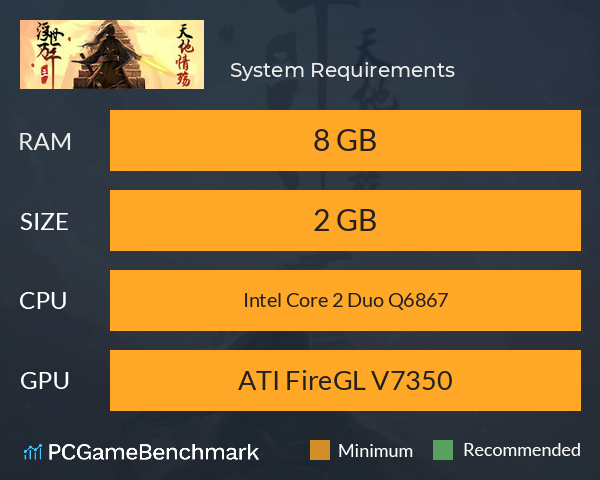 仙侠传·天地情殇 System Requirements PC Graph - Can I Run 仙侠传·天地情殇 仙侠传·天地情殇 System Requirements PC Graph - Can I Run 仙侠传·天地情殇