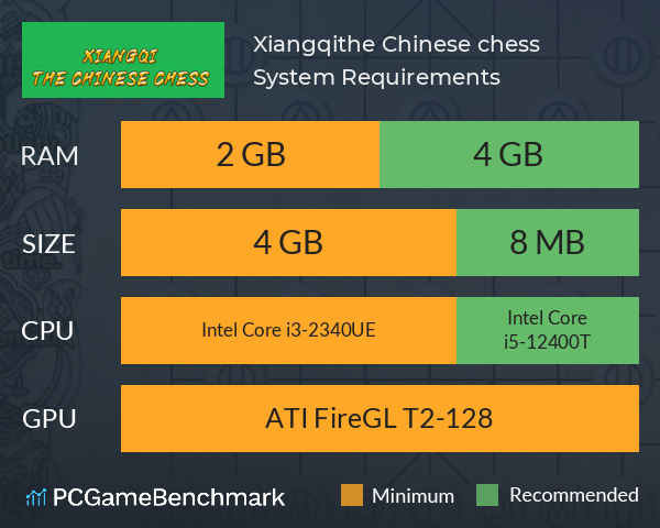 Xiangqi—the Chinese chess System Requirements PC Graph - Can I Run Xiangqi—the Chinese chess