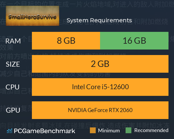 小小英雄生存 System Requirements PC Graph - Can I Run 小小英雄生存 小小英雄生存 System Requirements PC Graph - Can I Run 小小英雄生存
