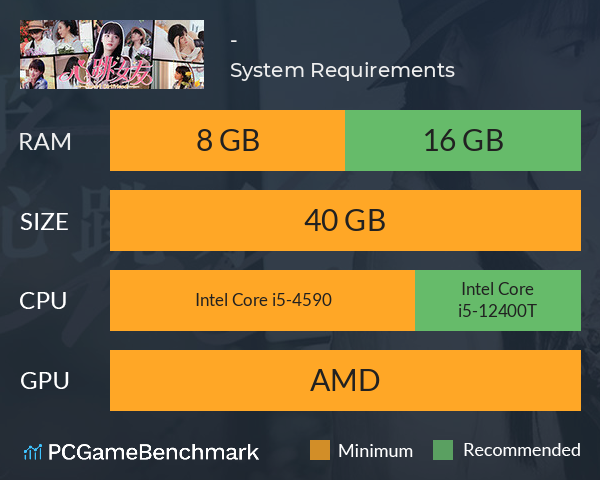 心跳女友-千雅篇 System Requirements PC Graph - Can I Run 心跳女友-千雅篇 心跳女友-千雅篇 System Requirements PC Graph - Can I Run 心跳女友-千雅篇