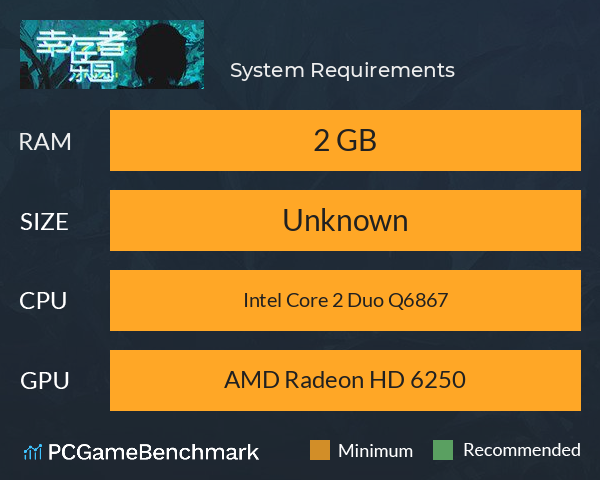 幸存者乐园 System Requirements PC Graph - Can I Run 幸存者乐园