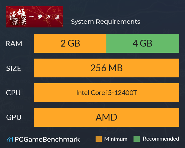 雄关漫道，一梦万里 System Requirements PC Graph - Can I Run 雄关漫道，一梦万里