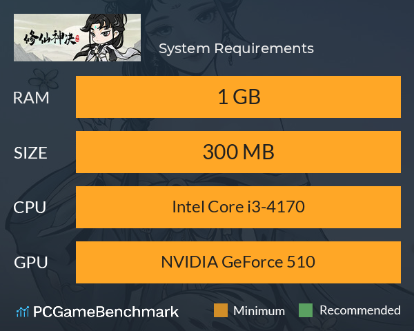 修仙神诀 System Requirements PC Graph - Can I Run 修仙神诀 修仙神诀 System Requirements PC Graph - Can I Run 修仙神诀