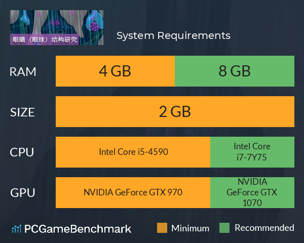 眼睛（眼球）结构研究 System Requirements PC Graph - Can I Run 眼睛（眼球）结构研究