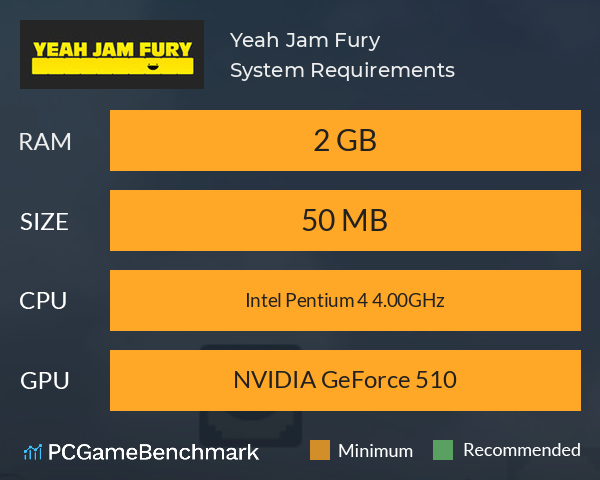 Yeah Jam Fury System Requirements PC Graph - Can I Run Yeah Jam Fury Yeah Jam Fury System Requirements PC Graph - Can I Run Yeah Jam Fury
