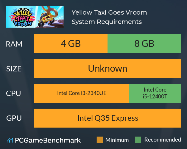 Yellow Taxi Goes Vroom System Requirements PC Graph - Can I Run Yellow Taxi Goes Vroom
