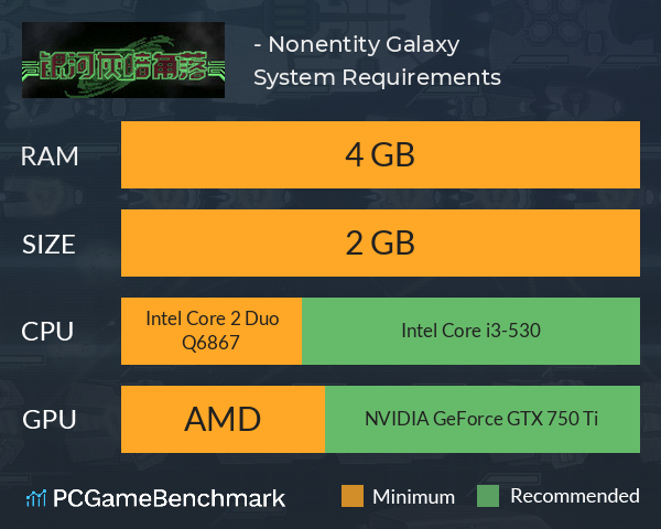 银河灰暗角落 - Nonentity Galaxy System Requirements PC Graph - Can I Run 银河灰暗角落 - Nonentity Galaxy 银河灰暗角落 - Nonentity Galaxy System Requirements PC Graph - Can I Run 银河灰暗角落 - Nonentity Galaxy