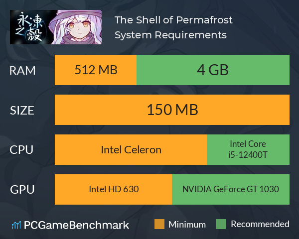 永冻之壳 The Shell of Permafrost System Requirements PC Graph - Can I Run 永冻之壳 The Shell of Permafrost
