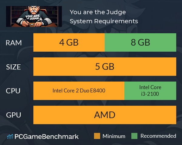 You are the Judge! System Requirements PC Graph - Can I Run You are the Judge! You are the Judge! System Requirements PC Graph - Can I Run You are the Judge!