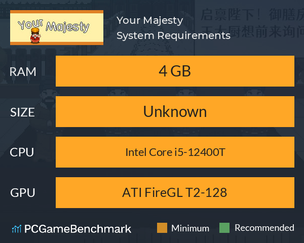 Your Majesty System Requirements PC Graph - Can I Run Your Majesty Your Majesty System Requirements PC Graph - Can I Run Your Majesty