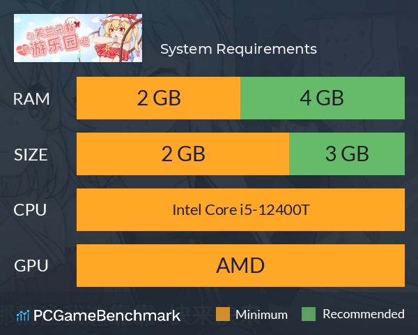 与芙兰朵露一起游乐园吧 System Requirements PC Graph - Can I Run 与芙兰朵露一起游乐园吧 与芙兰朵露一起游乐园吧 System Requirements PC Graph - Can I Run 与芙兰朵露一起游乐园吧