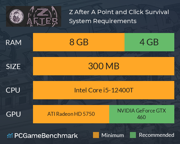 Z After: A Point and Click Survival System Requirements PC Graph - Can I Run Z After: A Point and Click Survival Z After: A Point and Click Survival System Requirements PC Graph - Can I Run Z After: A Point and Click Survival