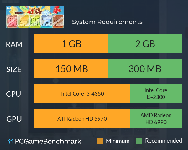 战斗俄罗斯方块 System Requirements PC Graph - Can I Run 战斗俄罗斯方块